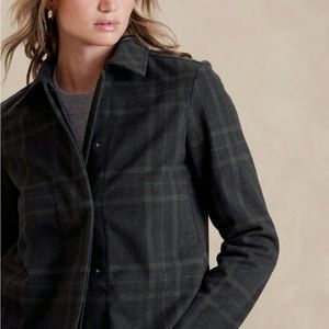 Banana Republic Factory Short Plaid Jacket